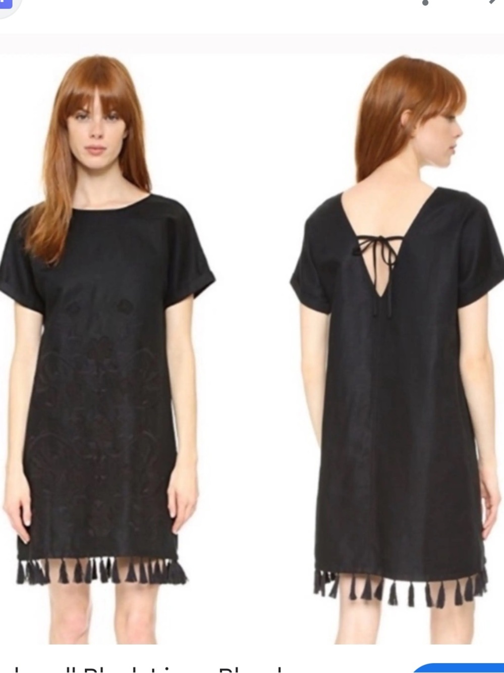 Madewell Fringe Embroidered Dress